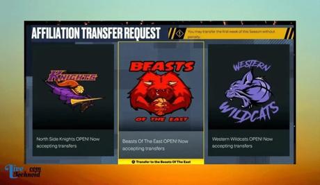 Choose the affiliation destination