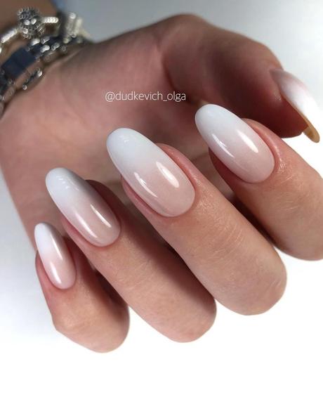 winter wedding nails ombre