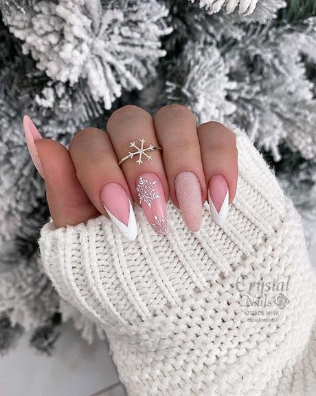 winter wedding nails long