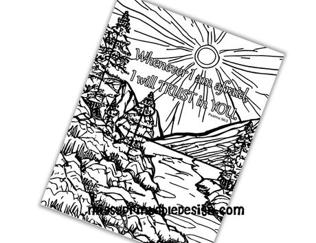Psalms 56:3  coloring page