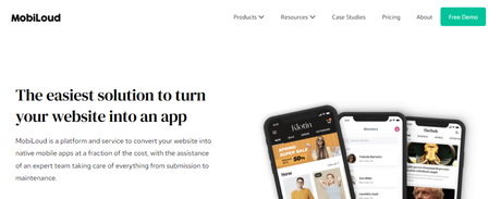 Mobiloud- convert wordpress site to mobile app