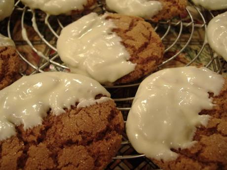 White Chocolate Dipped Gingernuts