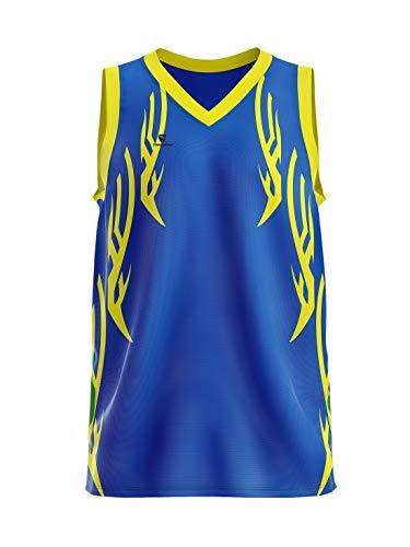 Triumph Men's Basketball V Neck Polyester Sleeveless Jersey Volleyball Sports Tshirt for Team...