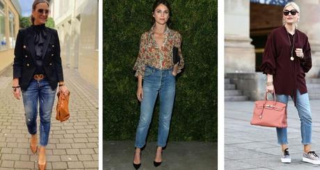 10 outfits with denim pants for women of 40 and look younger.