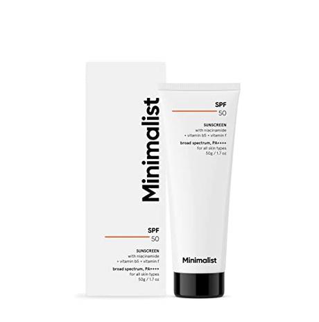 Minimalist Sunscreen Cream SPF 50 Lightweight, No White Cast, Broad Spectrum PA ++++