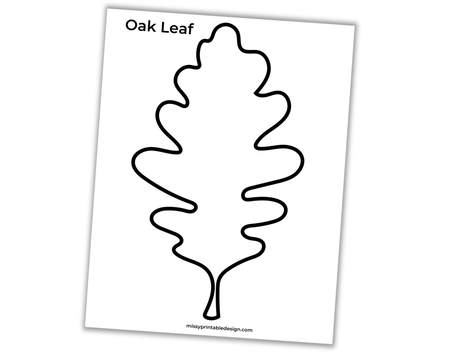 oak leaf template