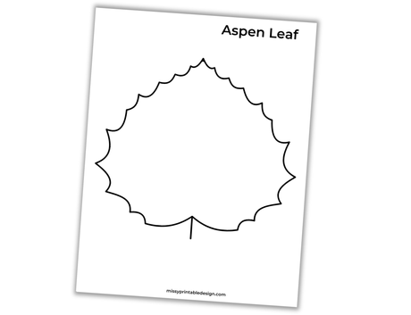aspen leaf template