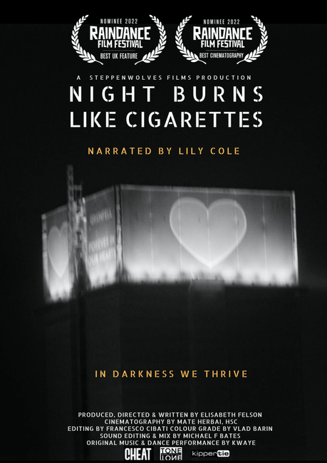 Night Burns Like Cigarettes Celebrates its World Premiere at Raindance Film Festival