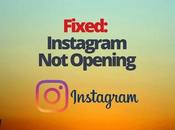 Fixed: Instagram Opening
