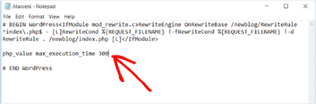 Max Execution Time Wordpres