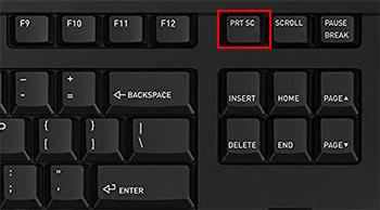 Take A Screenshot Using PrntScr Key