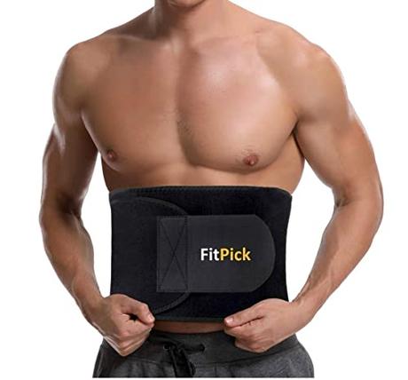 FIT PICK Sweat Belt, Stomach Belt for Men and Women Non-Tearable, Sauna Belt Waist Trainer , Sweat...