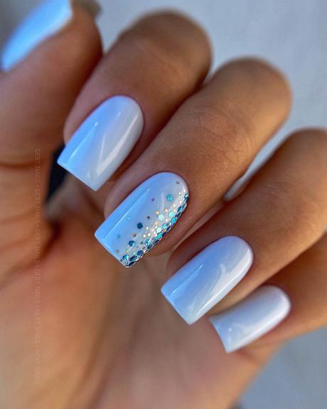 wedding nails with glitter blue elegant gert_nails