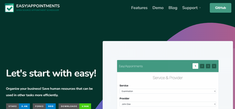 Easy!Appointments- Open source scheduling software