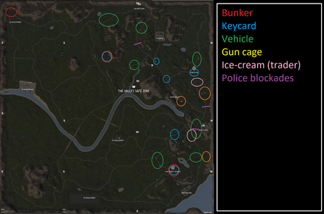 SurrounDead Map and Locations