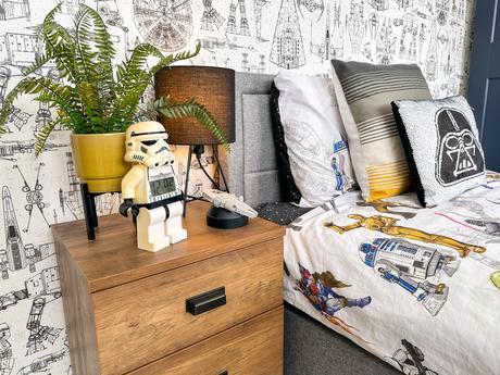 Star Wars themed bedroom, tween bedroom, boys bedroom decor, Star Wars decor,