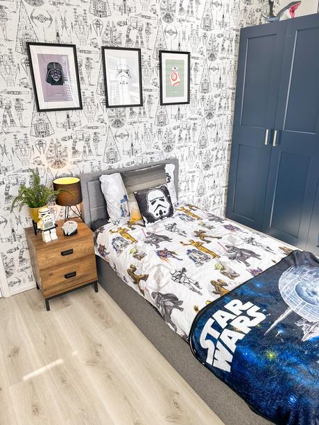 Star Wars themed bedroom, tween bedroom, boys bedroom decor, Star Wars decor,