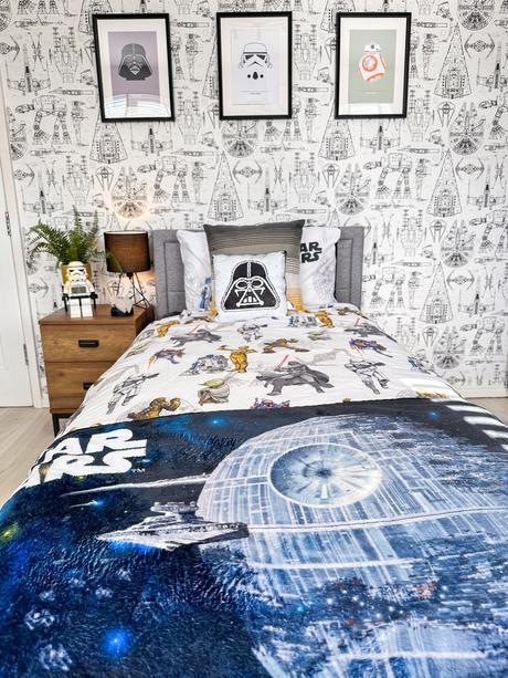Star Wars themed bedroom, tween bedroom, boys bedroom decor, Star Wars decor,
