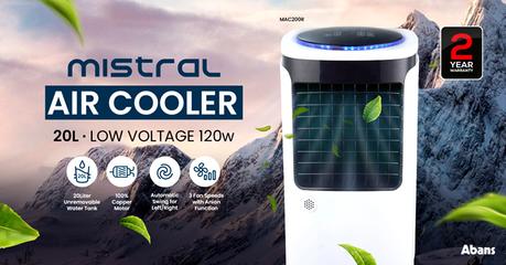 Set the bar high for luxury & comfort with portable & affordable Air Coolers from Mistral