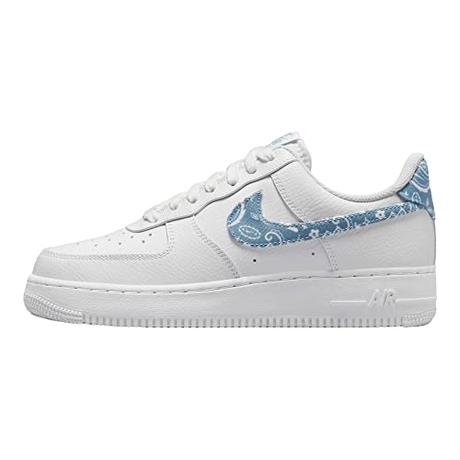 Nike Womens WMNS Air Force 1 Low DH4406 100 Paisley - Worn Blue - Size 7.5W