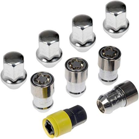 Dorman 611-008FK Wheel Nut Kit M14-1.50 Metric - 21 mm Hex, 44.5 mm Length With Lock Compatible with Select Ford / Lincoln Models (OE FIX)