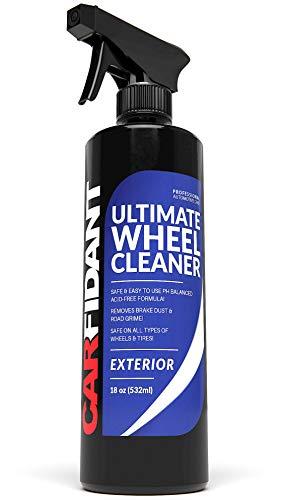 Carfidant Car Wheel Cleaner Spray Premium Rim & Tire Cleaner - Safe for All Wheels and Rims! - Removes Brake Dust! - Safe for Aluminum, Alloy, Mag, Chrome, Painted, Clearcoated, Polished, Plast