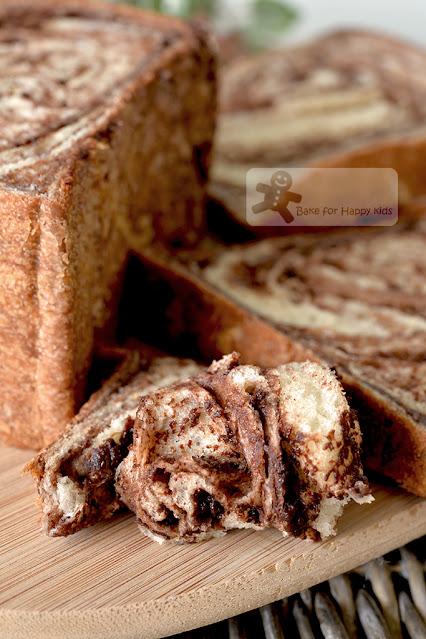 super soft moist Milo marble swirl bread buns malt milk chocolate