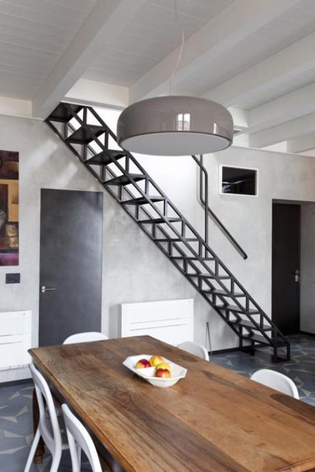 House with an iron staircase by Roberto Murgia and Valentina Ravara