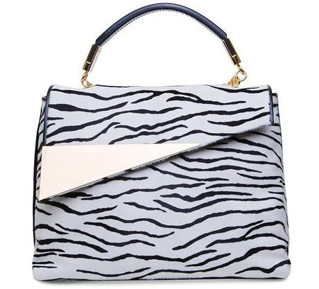 Casadei zebra flap bag