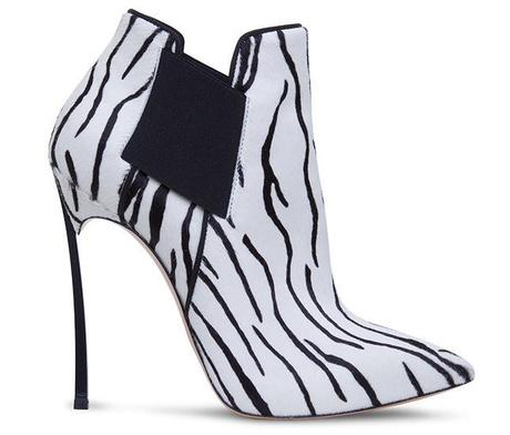 Casadei zebra print ankle boots