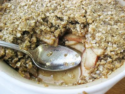 Maple Pear Crumble A La Mode