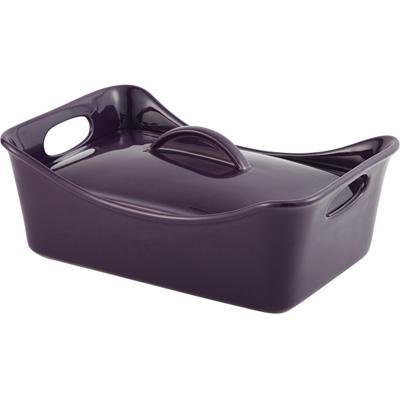 Rachael Ray Stoneware 3.5Qt Covered Rectangle Casserole Dish Purple