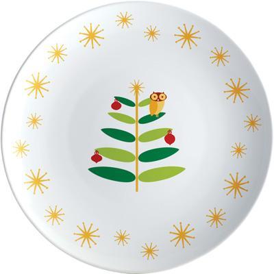 Rachael Ray Holiday Hoot 14-Inch Round Platter