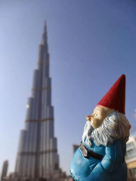 Felix the Roaming Gnome at Dubai, UAE