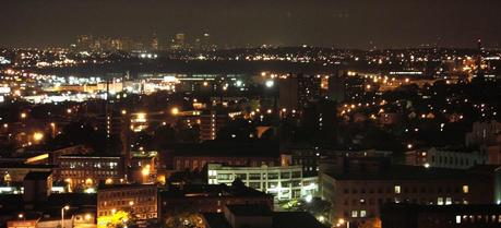 Boston at night.
