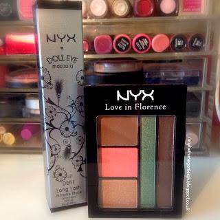 NYX Doll Eye Mascara And Love In Florence Palette