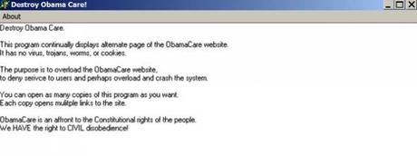 Denial of Service Attack on the Obamacare.gov Site