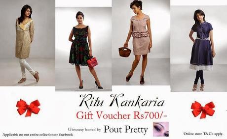 Contest Alert! - Win vouchers from Ritu Kankaria's collection