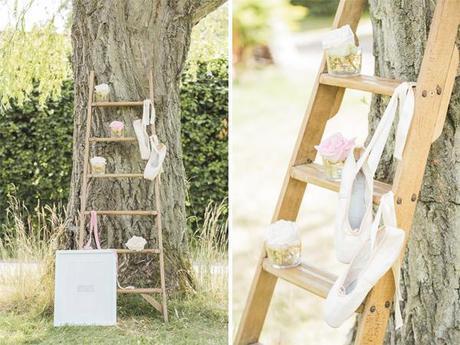 Outdoor ladder wedding