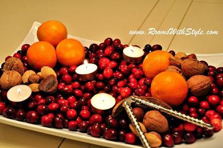 Cranberries Nuts and Oranges