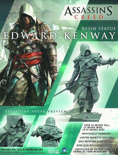 Limited Edition Assassin’s Creed IV Black Flag Edward Kenway Statue From McFarlane Toys