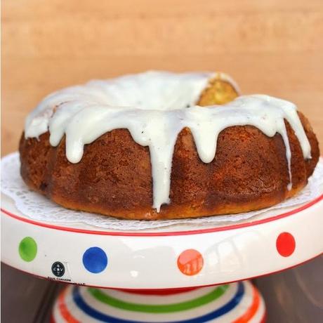 Eggless Carrot Cake with Ricotta cheese