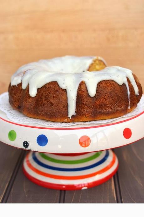 Eggless Carrot Cake with Ricotta cheese & Indian flavors