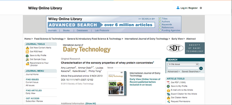 Published in International Journal of Dairy Technology