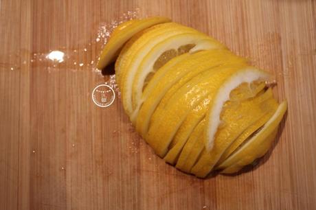 thinly sliced lemon