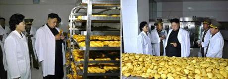 Kim Jong Un inspects KPA Foodstuffs Factory #354 (Photo: Rodong Sinmun).