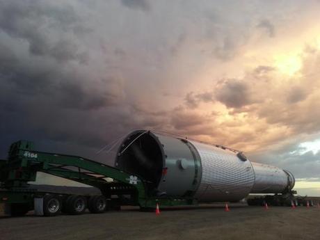 An evaporator parked  in Idaho, on July 31, 2013 (Greg Stahl photo) 