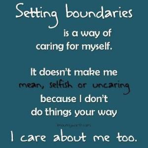 setting clear boundaries