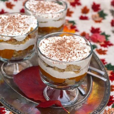 Pumpkin Tiramisu (Eggless Recipe)