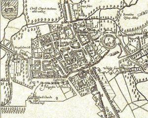 John_Speed's_map_of_Oxford,_1605.